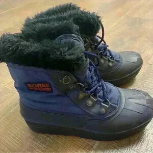 Sorel Thermafelt Fur Lining Snow Boots‎ Size 5
